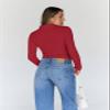 Trendy Queen Women's Turtleneck Long Sleeve Shirts Spring Fashion BasicThermal Underwear Tops Winter Clothes 2026 Red XL view 4