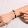 2 Pieces Friendship Cross Bracelet Black String Rope Braided Bracelet Stainless Steel Handmade Lucky Matching Couple Strand Bracelets Kabbalah Protection Cross Religion Jewelry-black A view 3