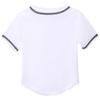 babyhealthy Kids Baseball Jersey Button Down Hip Hop Personalized Sport T Shirts Tops for Boys Girls A White view 3