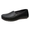 HuangTaiJi Qing Women's Soft Comfortable Loafers Simple Walking Slip on Flat Shoes for Mothers Pregnant Women Black US 8.5 view 1