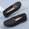 HuangTaiJi Qing Women's Soft Comfortable Loafers Simple Walking Slip on Flat Shoes for Mothers Pregnant Women Black US 8.5 view 3