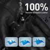 BISON DENIM Winter Sheepskin Leather Gloves for Men, Warm Cashmere Lined Touchscreen Texting Gloves for Driving (Black,Large) view 3