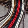 COLORFUL BLING Africa Natural Wooden Beads Buddha Buddhist Rosary Mala Necklace Tibetan Prayer Meditation Strand Necklace for Men Women Tibetan Jewelry-white round view 2