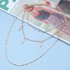 Andelaisi Boho Thunder Necklace Choker Lightning Bolt Necklace Chain Layered Gold Thunderbolt Necklace Lightning Clavicle Chain Jewelry for Women view 3