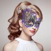 Coddsmz Couple Mask Half Venetian Masquerade Ball Mardi Gras Christmas Cosplay Costume Halloween Party 2 Pack Blue view 2