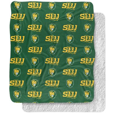 Southeastern Louisiana University Blanket, 50"x60" Logo Pattern, Silky Touch Sherpa Back Super Soft Throw Blanket