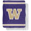 University of Washington Blanket, 50"x60" Primary Logo, Silky Touch Sherpa Back Super Soft Throw Blanket view 1