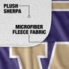 University of Washington Blanket, 50"x60" Primary Logo, Silky Touch Sherpa Back Super Soft Throw Blanket view 4