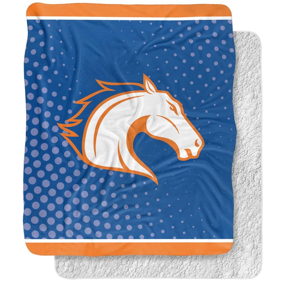 University of Texas at Arlington Blanket, 50"x60" Logo Dots, Silky Touch Sherpa Back Super Soft Throw Blanket