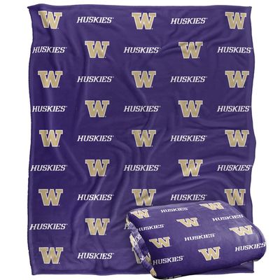 University of Washington Blanket, 50"x60" Logo Pattern, Silky Touch Super Soft Throw Blanket