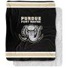 Purdue University Fort Wayne Blanket, 50"x60" Primary Logo, Silky Touch Sherpa Back Super Soft Throw Blanket view 1