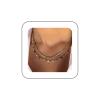 Andelaisi Boho Colorful Rhinestone Necklace Choker Layered Rainbow Crystal Necklace Chain Multi Color Necklaces Gold Snake Chain Necklace Jewelry for Women view 1