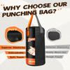 ZTTENLLY Kids Punching Bag with Gloves - PU Leather & Adjustable Height Strap - Boxing Bag Set for 3-8 Years Kids Great for Boxing, MMA, Kickboxing Unfilled view 4