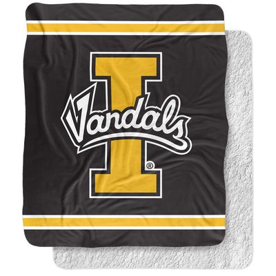 University of Idaho Blanket, 50"x60" Primary Logo, Silky Touch Sherpa Back Super Soft Throw Blanket