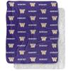 University of Washington Blanket, 50"x60" Logo Pattern, Silky Touch Sherpa Back Super Soft Throw Blanket view 1