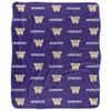 University of Washington Blanket, 50"x60" Logo Pattern, Silky Touch Sherpa Back Super Soft Throw Blanket view 2