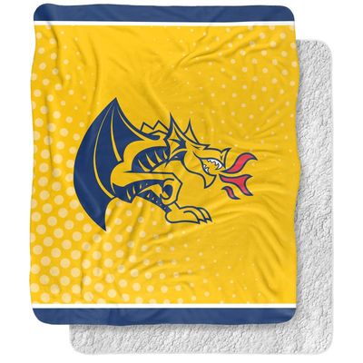 Drexel University Blanket, 50"x60" Logo Dots, Silky Touch Sherpa Back Super Soft Throw Blanket