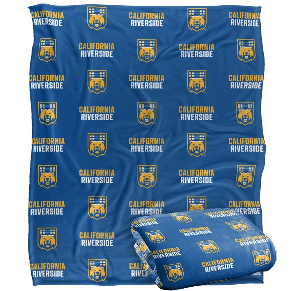 University of California, Riverside Blanket, 50"x60" Logo Pattern, Silky Touch Super Soft Throw Blanket