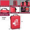 Small First aid Kits,Travel First Aid Kit with Labelled Compartments Molle System Compact Medical Kit for Car, Hiking, Backpacking, Camping, and Cycling view 3
