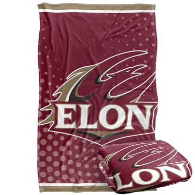 Elon University Blanket, 36"x58" Logo Dots, Silky Touch Super Soft Throw Blanket
