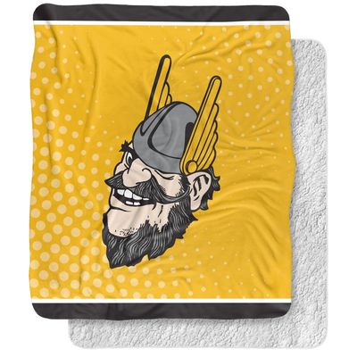 University of Idaho Blanket, 50"x60" Logo Dots, Silky Touch Sherpa Back Super Soft Throw Blanket