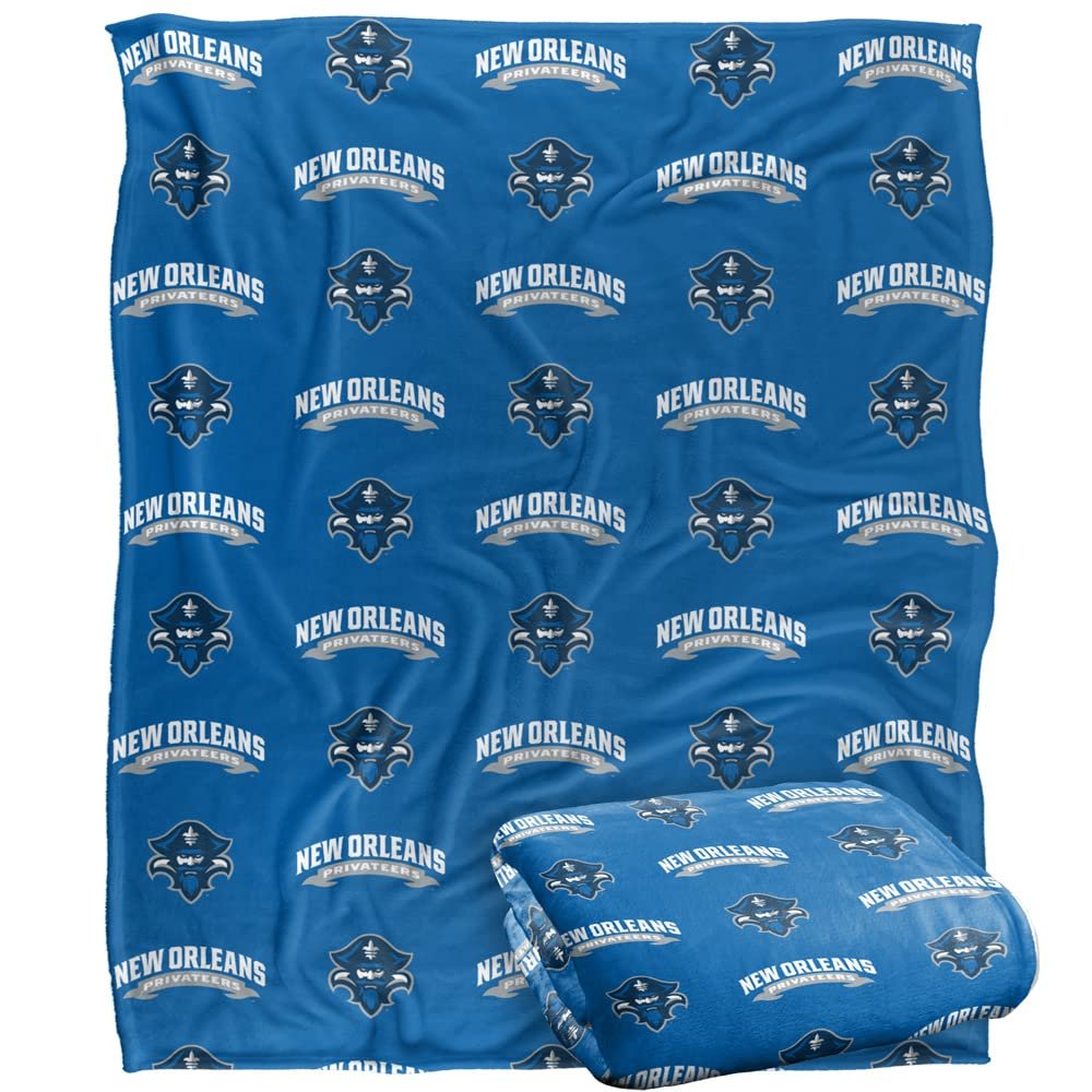 University of New Orleans Blanket, 50"x60" Logo Pattern, Silky Touch Super Soft Throw Blanket