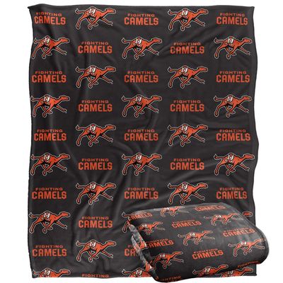 Campbell University Blanket, 50"x60" Logo Pattern, Silky Touch Super Soft Throw Blanket