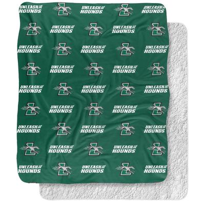 Loyola University Maryland Blanket, 50"x60" Logo Pattern, Silky Touch Sherpa Back Super Soft Throw Blanket