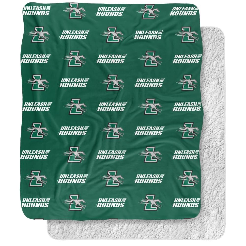 Loyola University Maryland Blanket, 50"x60" Logo Pattern, Silky Touch Sherpa Back Super Soft Throw Blanket