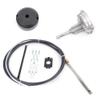 OUKANING Boat Steering Cable 12' Outboard Rotary Steering Kit 12 Feet Boat Rotary Steering Kit 3/4'' Tapered Shaft for Boat Steering view 3