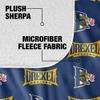 Drexel University Blanket, 50"x60" Logo Pattern, Silky Touch Sherpa Back Super Soft Throw Blanket view 4