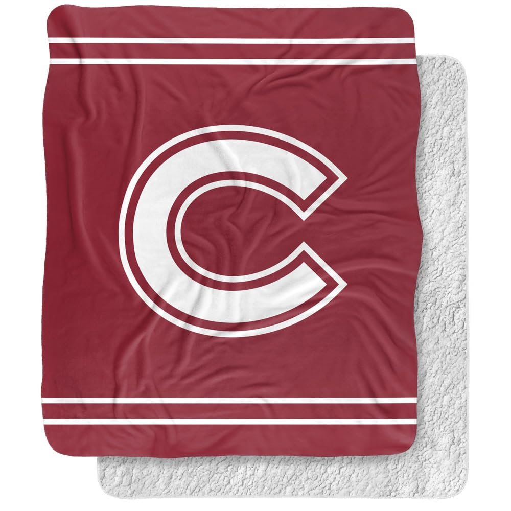 Colgate University Blanket, 50"x60" Primary Logo, Silky Touch Sherpa Back Super Soft Throw Blanket