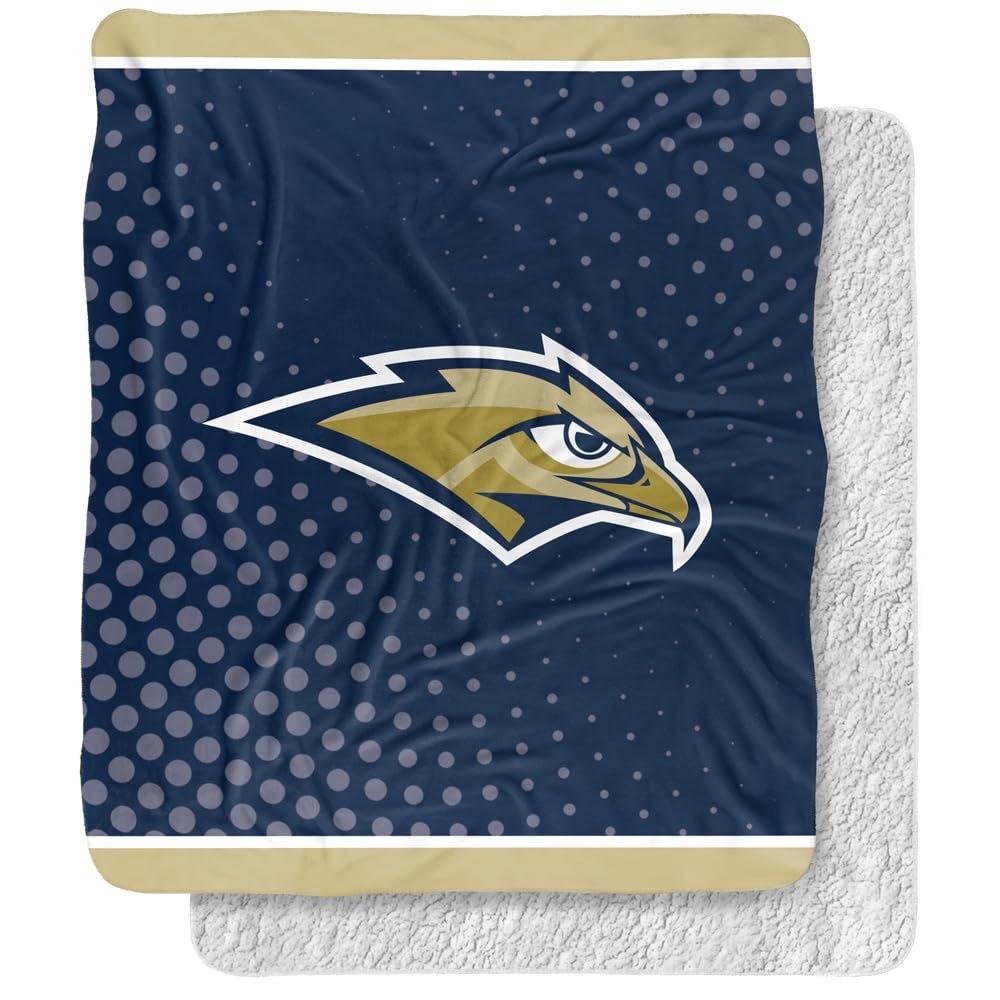 Oral Roberts University Blanket, 50"x60" Logo Dots, Silky Touch Sherpa Back Super Soft Throw Blanket