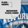 University of New Orleans Blanket, 50"x60" Primary Logo, Silky Touch Sherpa Back Super Soft Throw Blanket view 4