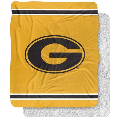 Grambling State University Blanket, 50"x60" Primary Logo, Silky Touch Sherpa Back Super Soft Throw Blanket