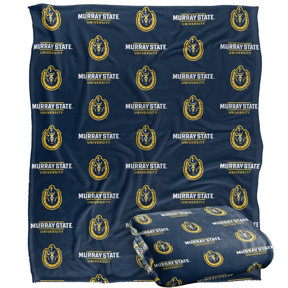 Murray State University Blanket, 50"x60" Logo Pattern, Silky Touch Super Soft Throw Blanket