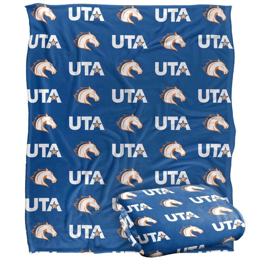 University of Texas at Arlington Blanket, 50"x60" Logo Pattern, Silky Touch Super Soft Throw Blanket