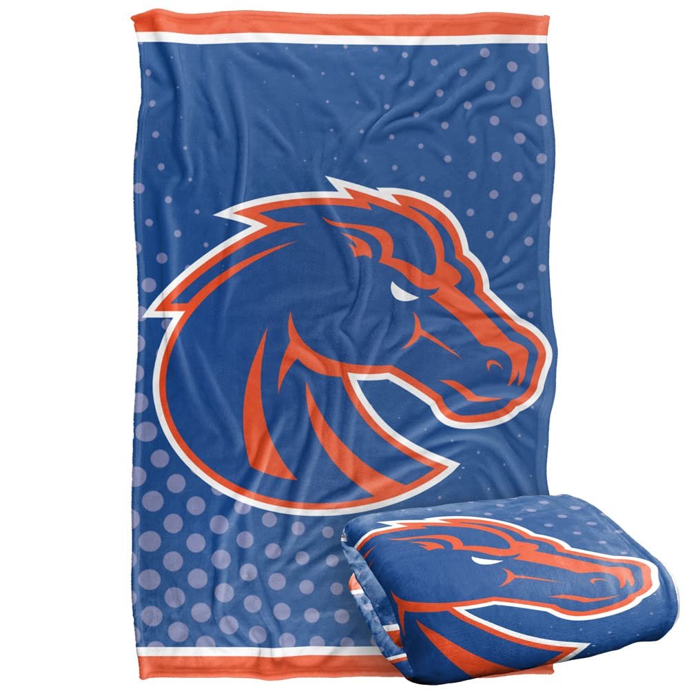 Boise State University Blanket, 36"x58" Logo Dots, Silky Touch Super Soft Throw Blanket