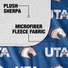 University of Texas at Arlington Blanket, 50"x60" Logo Pattern, Silky Touch Sherpa Back Super Soft Throw Blanket view 4