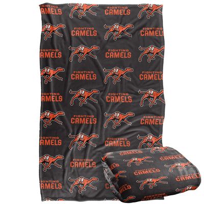 Campbell University Blanket, 36"x58" Logo Pattern, Silky Touch Super Soft Throw Blanket