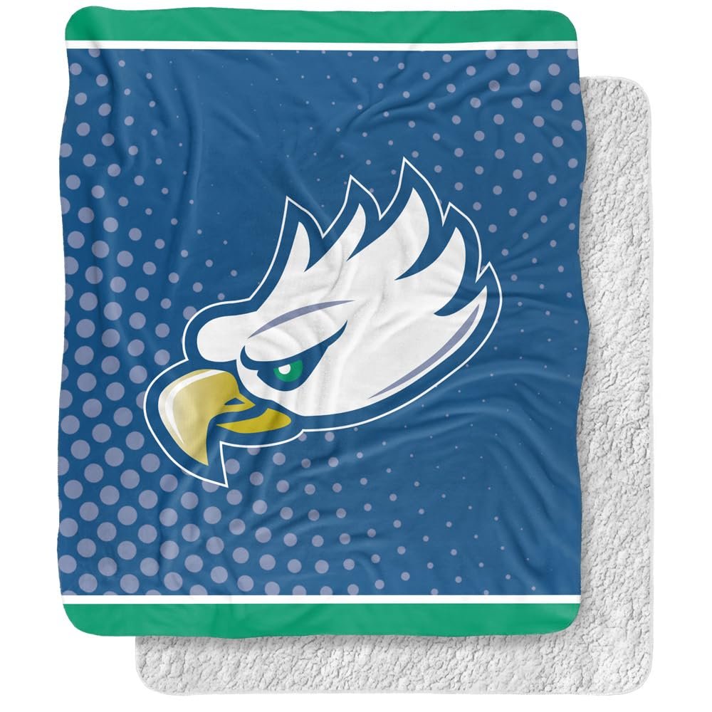 Florida Gulf Coast University Blanket, 50"x60" Logo Dots, Silky Touch Sherpa Back Super Soft Throw Blanket