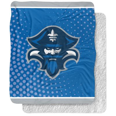 University of New Orleans Blanket, 50"x60" Logo Dots, Silky Touch Sherpa Back Super Soft Throw Blanket
