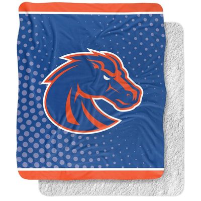 Boise State University Blanket, 50"x60" Logo Dots, Silky Touch Sherpa Back Super Soft Throw Blanket