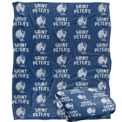 Saint Peters University Blanket, 50"x60" Logo Pattern, Silky Touch Super Soft Throw Blanket