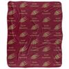 Elon University Blanket, 50"x60" Logo Pattern, Silky Touch Sherpa Back Super Soft Throw Blanket view 2