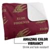 Elon University Blanket, 50"x60" Logo Pattern, Silky Touch Sherpa Back Super Soft Throw Blanket view 3