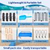 YENGIAM Beach Canopy Beach Tent UPF50+ 11x11 FT Easy to Setup Extra Windproof Rope Sun Shelter Beach Shade Canopy with 4 Stability Poles Outdoor Shade for Beach Camping Family view 4