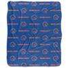 Boise State University Blanket, 50"x60" Logo Pattern, Silky Touch Sherpa Back Super Soft Throw Blanket view 2