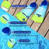 Prsca Kids Swim Fins,Short Youth Fins Swimming Flippers,Swim Training Fins for Lap Swimming,for Children Girls Boys Beginners view 2