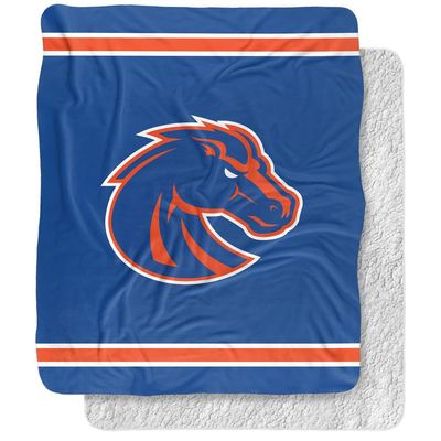 Boise State University Blanket, 50"x60" Primary Logo, Silky Touch Sherpa Back Super Soft Throw Blanket
